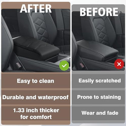 Armrest Cover for Atlas & Cross Sport 2024 (20) 24+ |Atlas| V1 Black, +Thick)