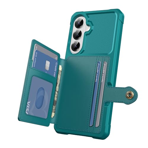 For Samsung Galaxy S26 Plus Card Holder Case (Green / Galaxy S26 Plus)