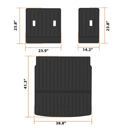 Trunk Mat w Seat Back Fit Mazda CX (23-25|Fit Mazda CX-50|3PCS)
