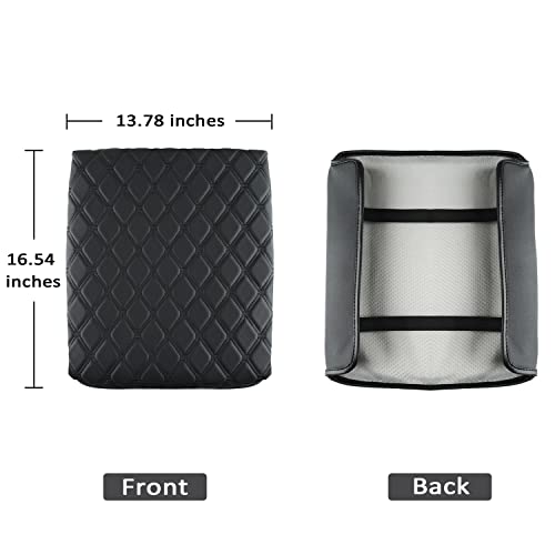 Center Console Cover Armrest Cover Cushion Fits Dodge RAM 1500 2500 3500 2009 2010 2011 2012 2013 2014 2015 2016 2017 2018 (PVC Leather-Black / for Bucket Console 2009-2018 Ram)