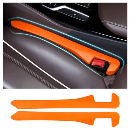 Car Seat Gap Filler 2 Pack (Orange/2pcs)