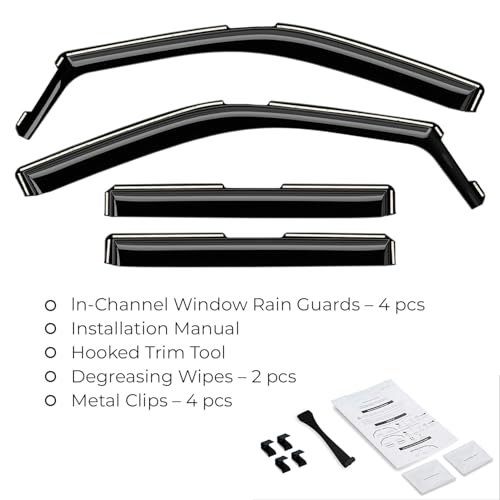 Window Deflectors Smoke Tinted in (For Expedition 18-24)