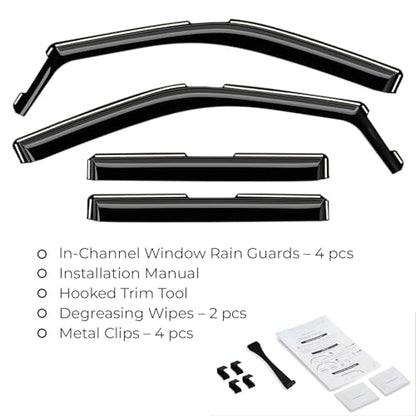 Window Deflectors Smoke Tinted in (For Expedition 18-24)