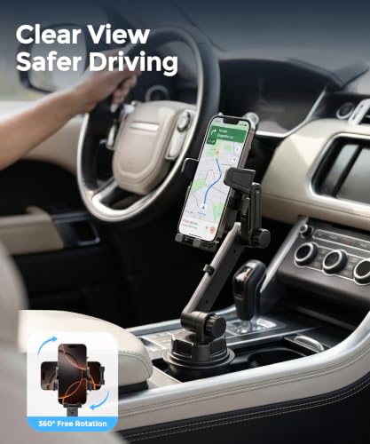 Cup Holder Car Phone Mount (Single Clamp)