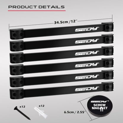 Magnetic Tool Holder Storage Organizer (7-Piece Magnetic Tool Strips)