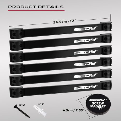 Magnetic Tool Holder Storage Organizer (7-Piece Magnetic Tool Strips)