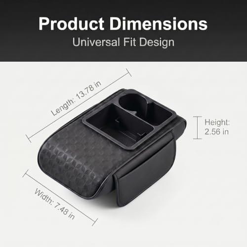 Car Armrest Cushion (1 PC / Black)