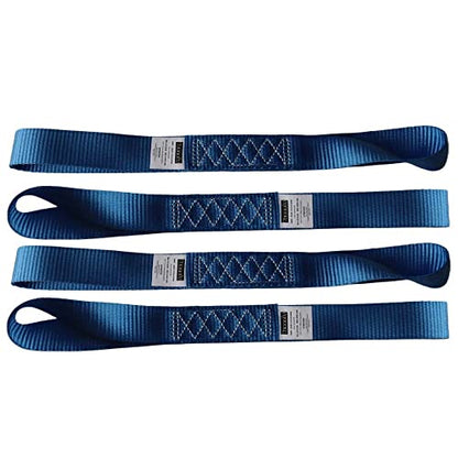 Heavy Duty Soft Loop Tie Down Straps (blue)