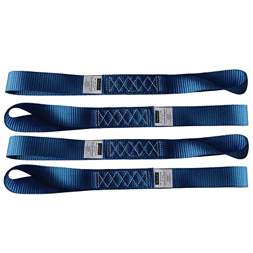 Heavy Duty Soft Loop Tie Down Straps (blue)