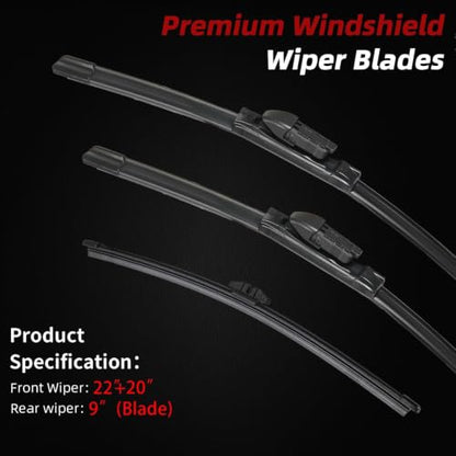 Windshield Wiper Blade Replacement for Ford Bronco Sport 2021 (22"+20"+9")