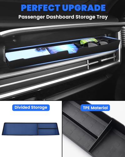 3PCS Center Console Organizer for 2024 2025 2026 Hyundai Santa Fe Accessories (2024-2026 Hyundai Santa Fe)