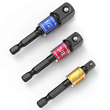 Socket Adapter Extension Set (3*black)