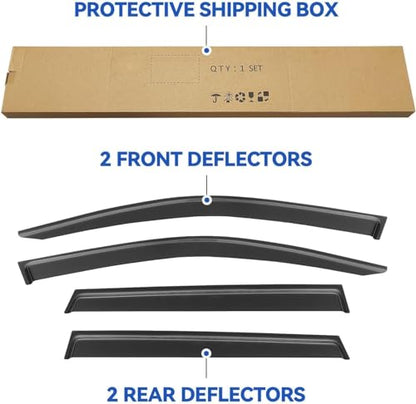 Window Visors Rain Guards for 2022 (2022-2026 Toyota Corolla Cross)