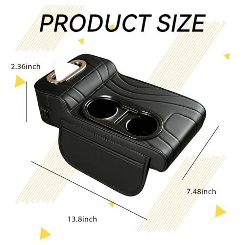 Car Armrest Cover (Black)