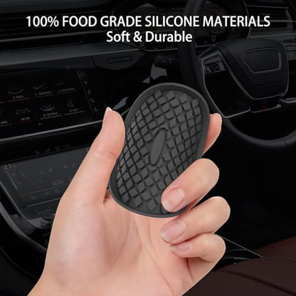 Car Cup Coasters [4 Pack] Silicone Car Coasters (4 Pack-black)
