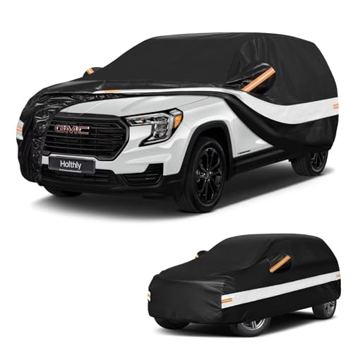 10 Layers SUV Car Cover Custom Fit for GMC Terrain (Black Gray / Custom Fit for GMC Terrain)