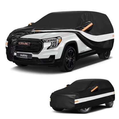10 Layers SUV Car Cover Custom Fit for GMC Terrain (Black Gray / Custom Fit for GMC Terrain)