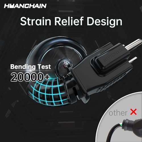 2 Pack Indoor Outdoor Black Extension Cord 25 FT 16 (25 FT-2pcs / 16/3 Extension Cord / Black)