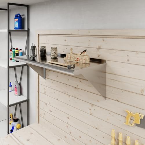 36" Long X 16" Deep Stainless Steel Wall Shelf (36" Long X 16" Deep)