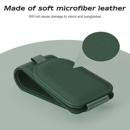 Magnetic Sunglass Holder for Car Visor (Grass Green)