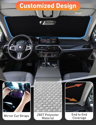Windshield Sunshade Compatible for Genesis GV60 2023