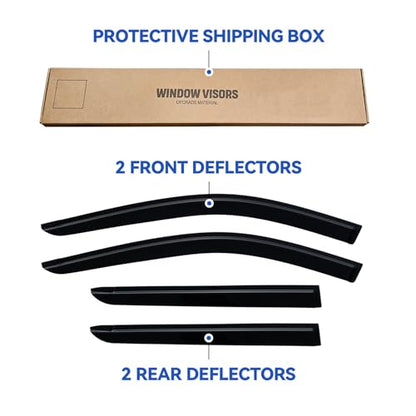 Window Visors Rain Guards for 2022 2023 2024 2025 2026 Nissan Pathfinder (2022-2026 Nissan Pathfinder)