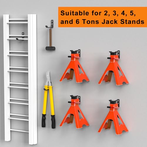6 Pack Jack Stands Wall Mount Organizer
