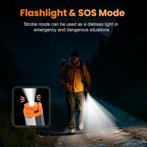 Rechargeable Camping Light with Tripod Stand (Orange)