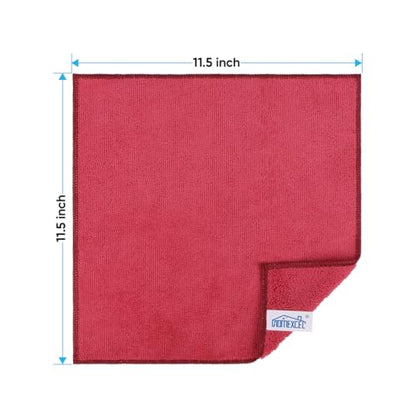 Red Microfiber Cleaning Cloth (Red)