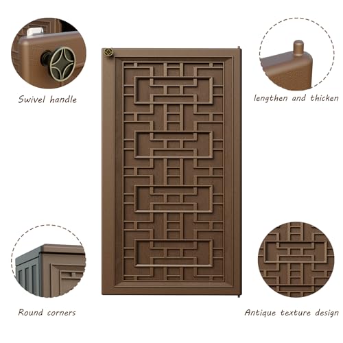 Storage Box Outdoor Caninet (Brown)
