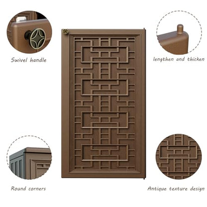 Storage Box Outdoor Caninet (Brown)