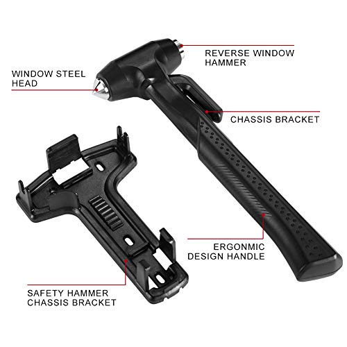 2 Pack Car Safety Hammer (Black)