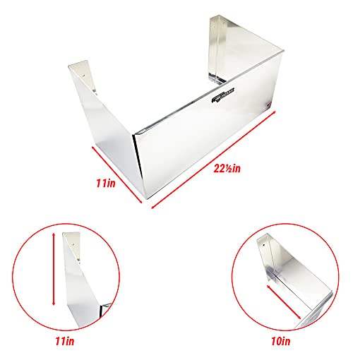 Double Utility Fuel Jug Holder Organizer Storage Rack (Silver)