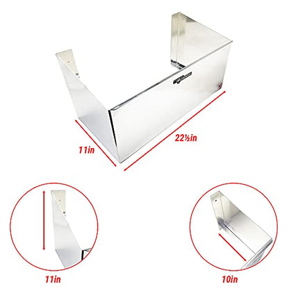 Double Utility Fuel Jug Holder Organizer Storage Rack (Silver)