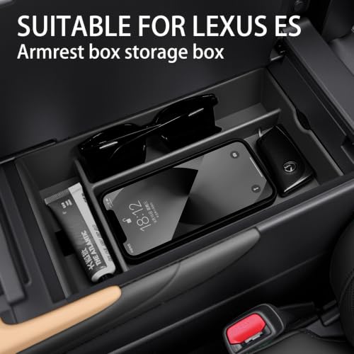 Compatible with Lexus ES350 (2026-2027ES/Storage box/black)