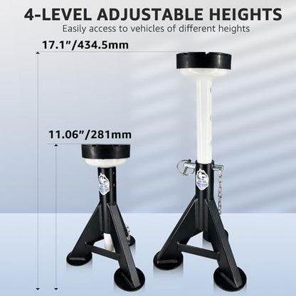 HKTE Low Profile Jack Stands (JACK STANDS 8000LB LOW PROFILE)