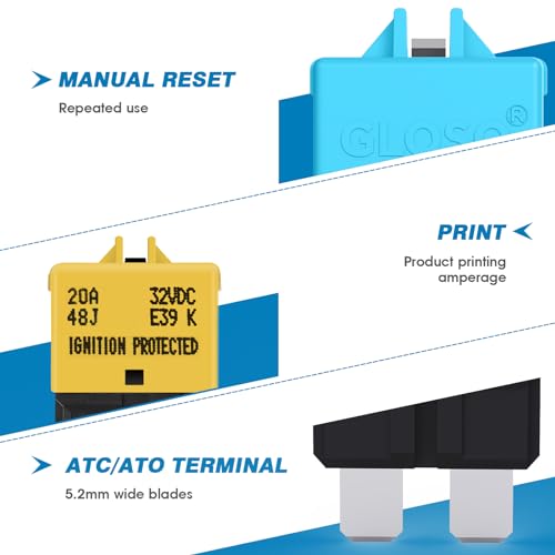 Circuit Breaker Blade Fuse E39 (1 Pack / 20A)