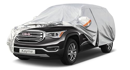 6 Layers Waterproof SUV Car Cover for GMC Acadia 2007 (LM-Silver / 29. Custom Fit GMC Acadia)