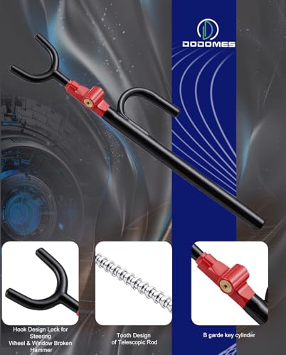 Steering Wheel Lock Anti (Two hooks / BlackRed)