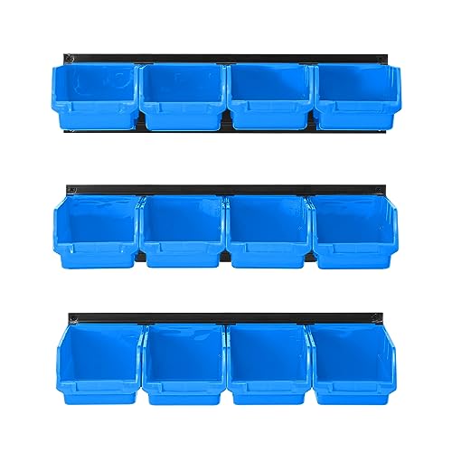 Wall Mounted Storage Bins (Blue)