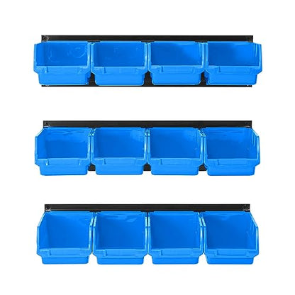 Wall Mounted Storage Bins (Blue)