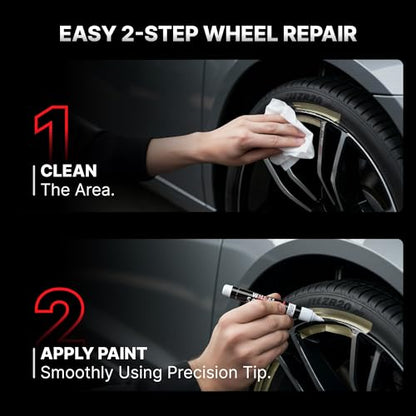Dark Silver Rim Touch Up Paint (Silver - Dark - Touch-Up Pen)