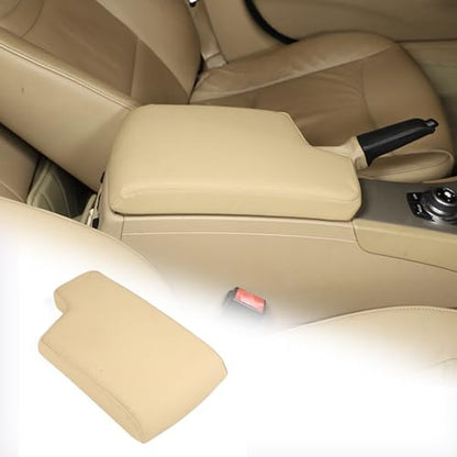 Car Armrest Box Cover for BMW 3 Series E90 E91 E92 E93 2006 (Beige)