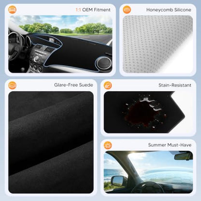 Black Dash Cover for 2010 (51.58*25.19(Mazda 3 10-13 ))