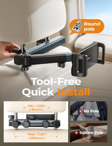iPad Holder for Car Tablet Mount (4.7-11.5“ Device)