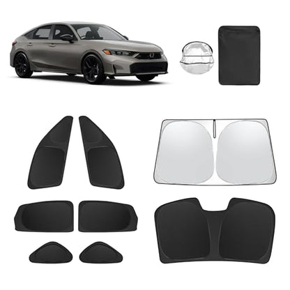 8pcs Car Window Shades for 11th Gen Honda Civic (for 11th Gen Honda Civic)