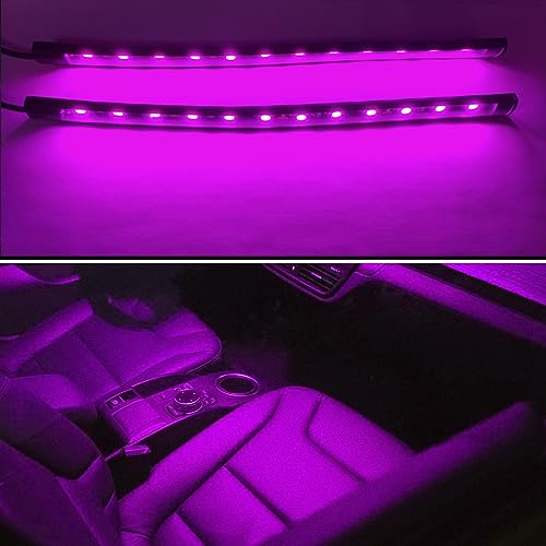 Ambient Lighting Car 2PCS Under Glow Kit With Cigarette Lighter (Pink)