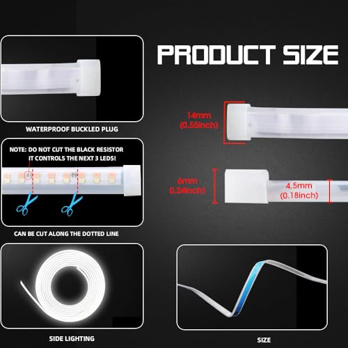 Upgrade Dynamic Flowing Car LED Trunk Light Strip (Blue / Dynamic Flowing-79 In.)