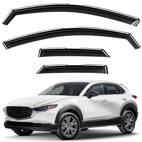 Window Deflectors Smoke Tinted In (For CX-30 20-26)