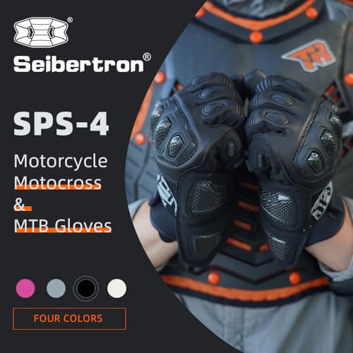 SPS 4 Winter Unisex Touchscreen Road Racing Motorcycle MTB Sports Gloves Also fit BMX MX ATV Mountain Bike Bicycle Cycling Off (Black Sps-4 / M Youth)
